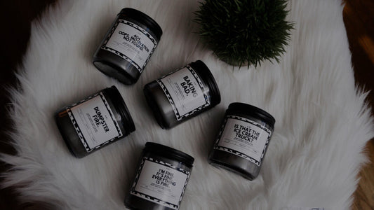 8OZ SMOKE GLASS JAR CANDLE. | FLNT.